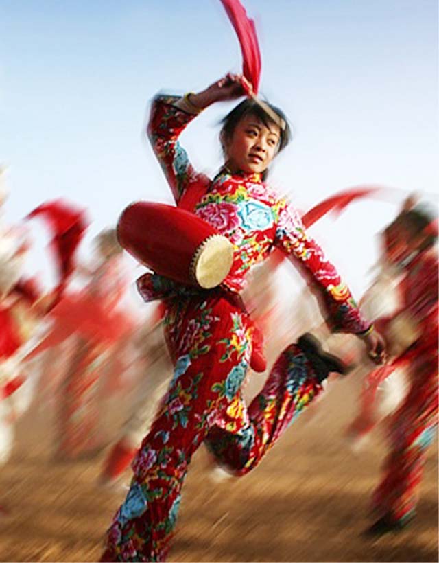 Hüfttrommeltanz aus Ansai