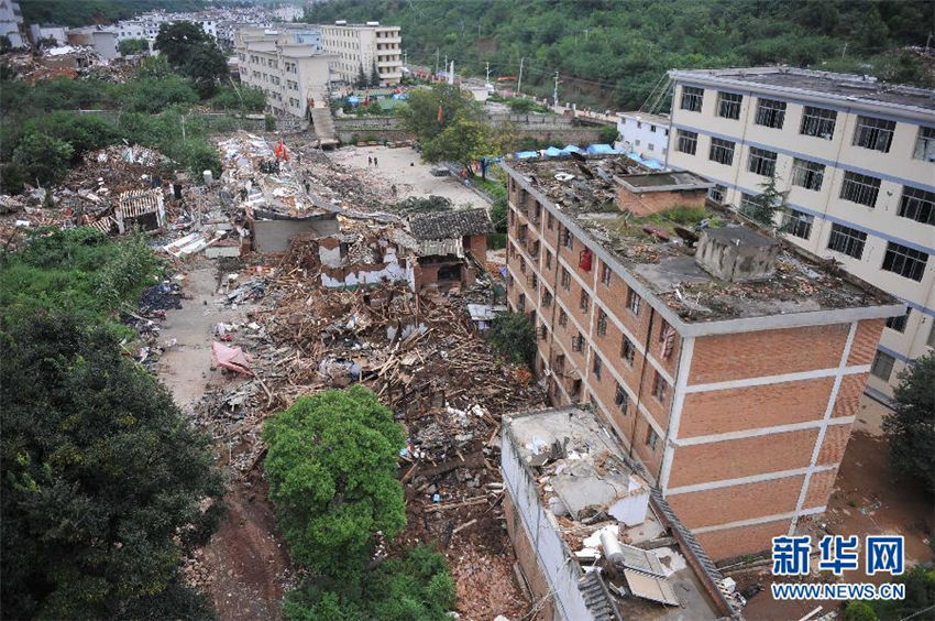 Yunnan-Erdbeben: Luftaufnahmen zeigen Bild der Zerst?rung