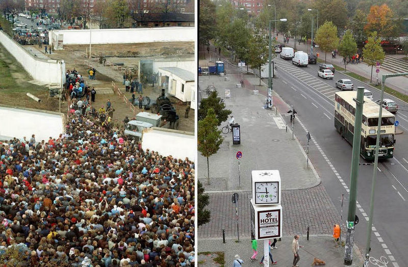 25 Jahre Mauerfall: Berlin damals und heute