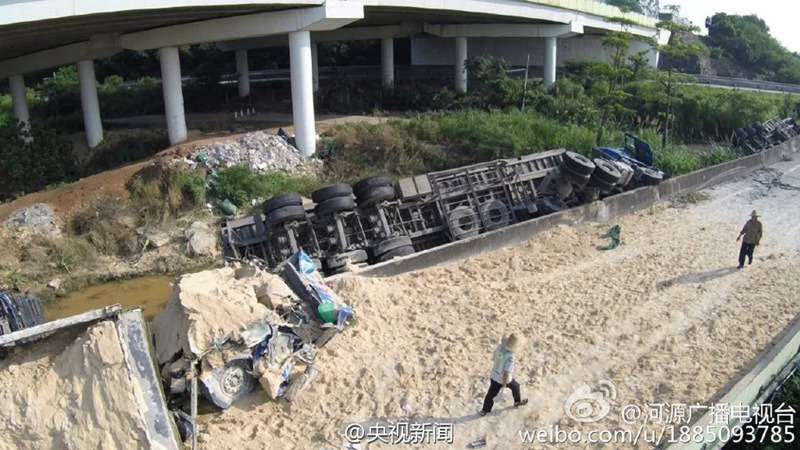 Autobahnunglück in Guangdong