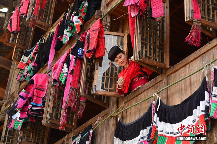 Yao feiern das W?schetrocknen-Fest