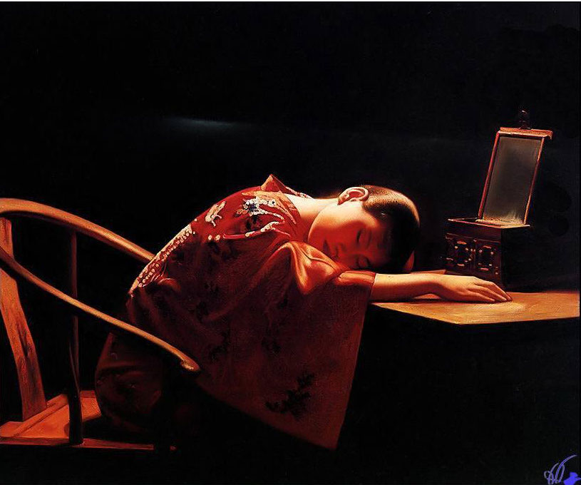 ?lmalerei: Einsame Frauen in der Verbotenen Stadt