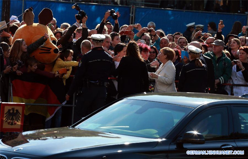 Veranstaltung zum 25. Jubil?um der Deutschen Einheit in Frankfurt abgehalten