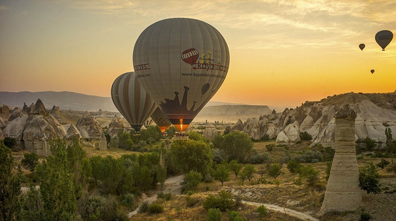 Im Hei?luftballon über Kappadokien