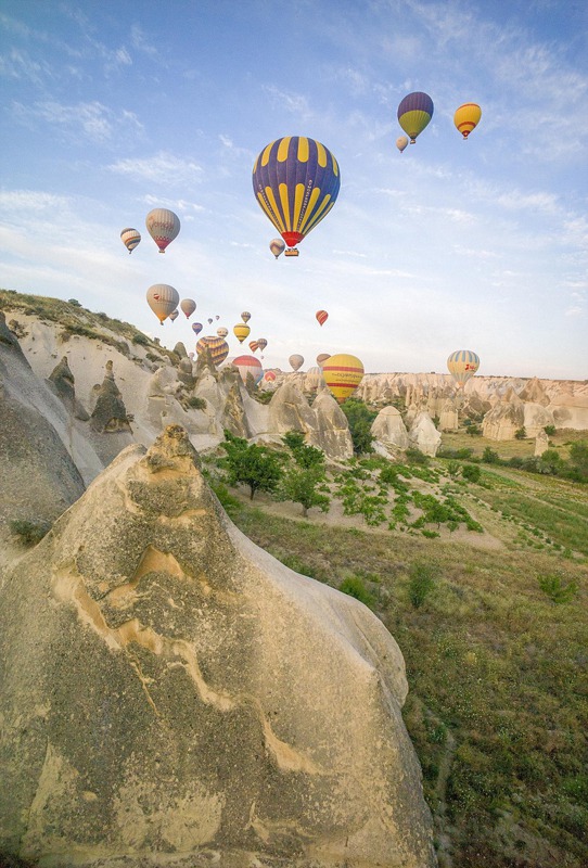 Im Hei?luftballon über Kappadokien