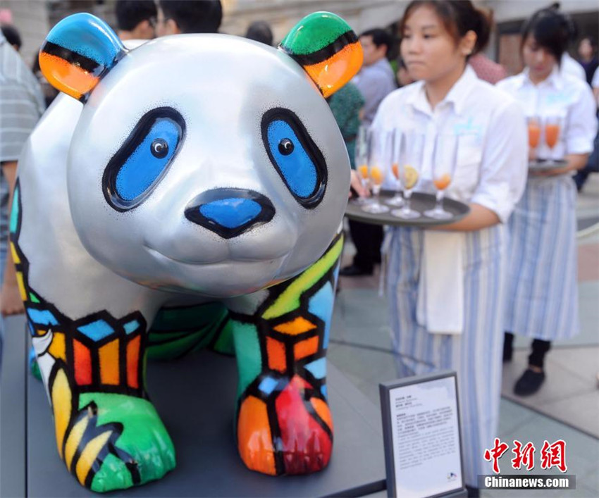 Panda-Kunstausstellung in Hongkong