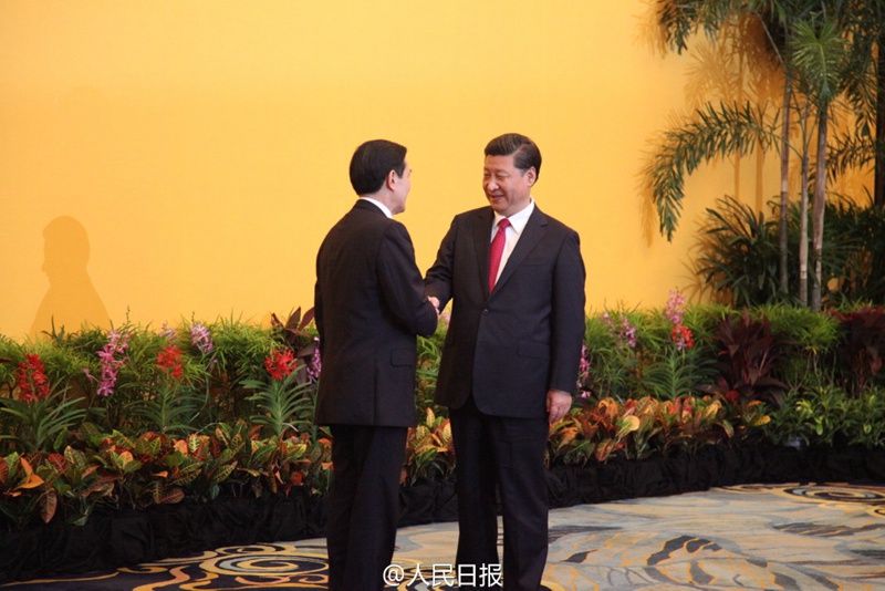 Historisches Treffen zwischen Xi und Ma in Singapur