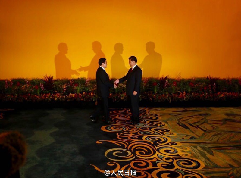 Historisches Treffen zwischen Xi und Ma in Singapur