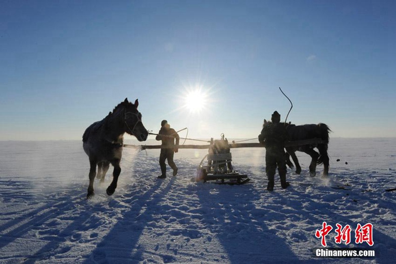 Eisfisch-Festival in Jilin