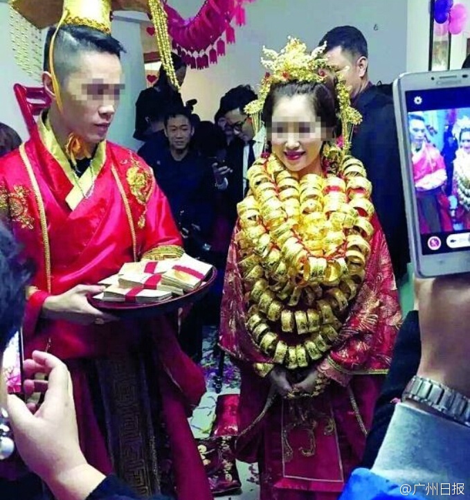 Protzige Hochzeit in Guangdong