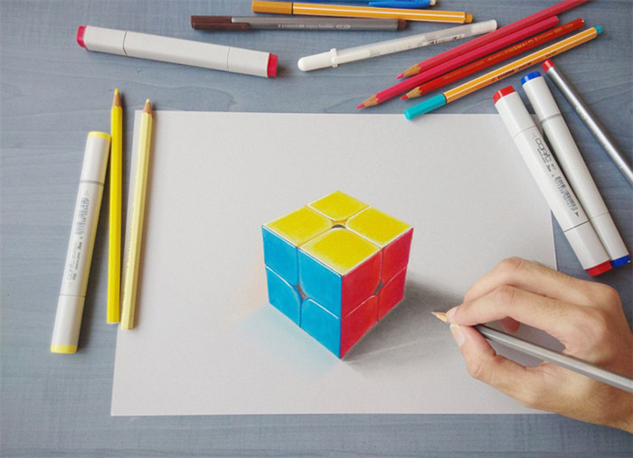 19-J?hriger aus Indien malt wunderbare 3D-Bilder