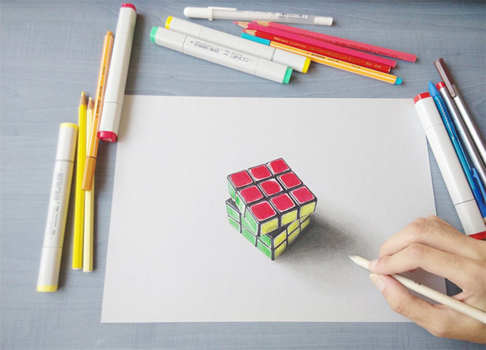 19-J?hriger aus Indien malt wunderbare 3D-Bilder