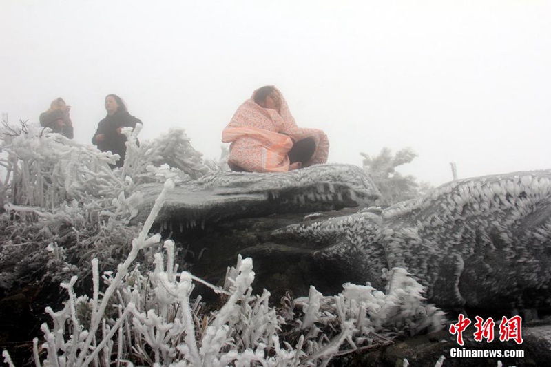 Wolkenmeer nach Schneefall in Guangdong
