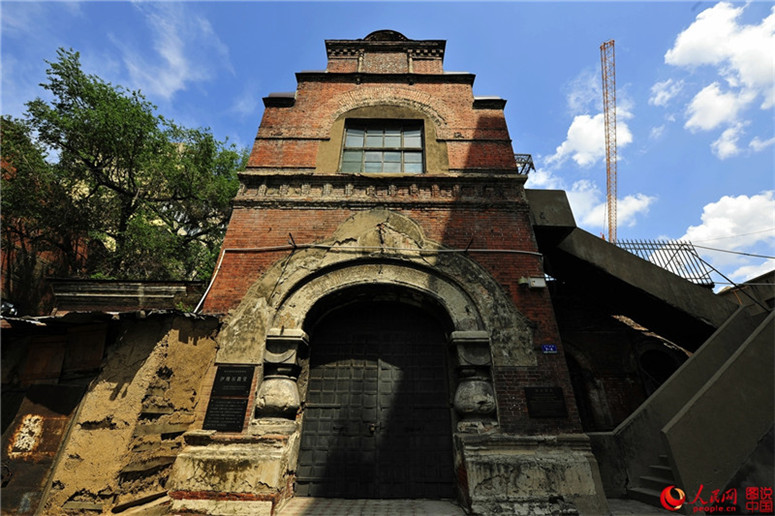 Hundertj?hrige Kirche in den Gassen Harbins