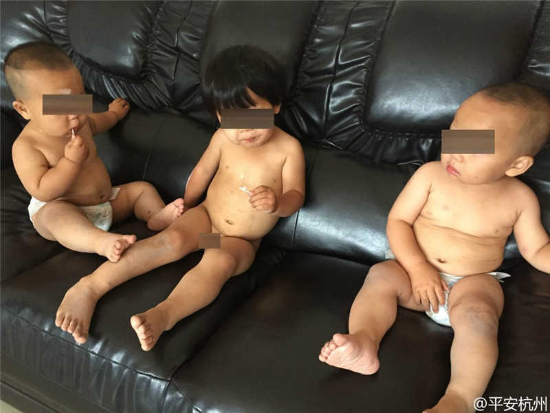 Drei kleine Ausrei?er auf Streifzug durch die Stadt