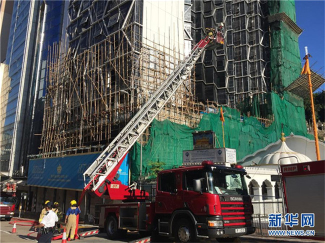 Gro?brand in Hongkonger Hotel