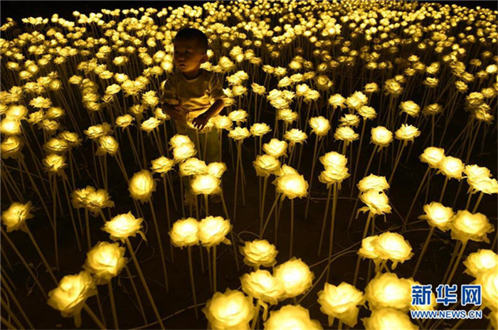 Fantastische Lichtschau in Taiyuan