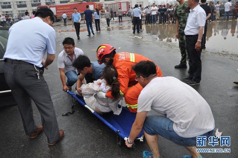 Starke Unwetter suchen Nord-Jiangsu heim 