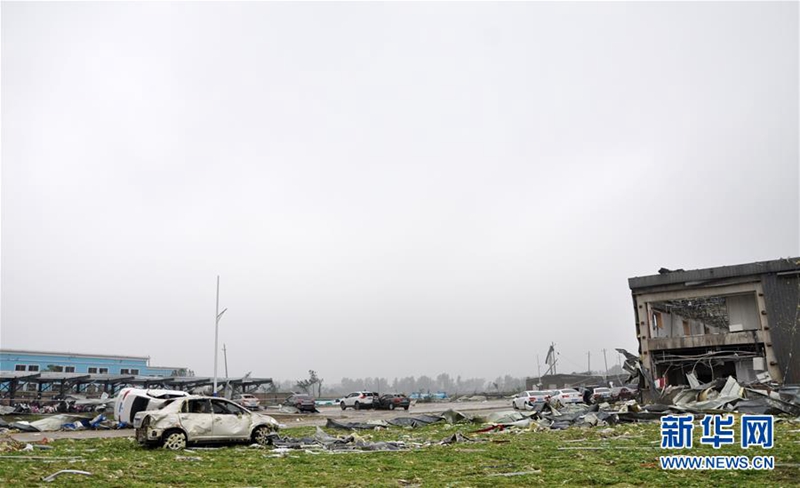 Starke Unwetter suchen Nord-Jiangsu heim 