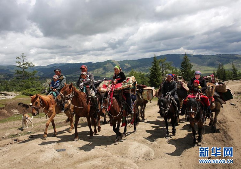 Sommerviehtrieb in Altay
