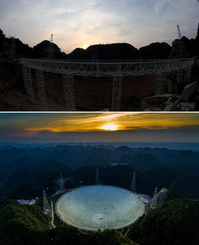 Fertigstellung des weltgr??ten Radioteleskops in China