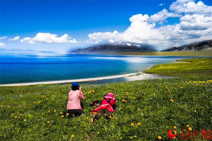 Faszinierender Sayram-See in Xinjiang