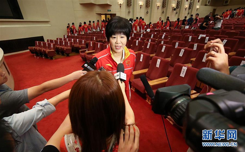 Chinas Mannschaft für die Olympischen Spielen in Rio aufgestellt