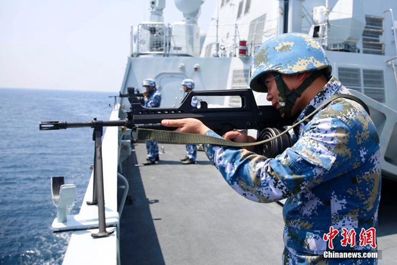 Gemeinsames Man?ver von chinesischer und russischer Marine in vollem Gang