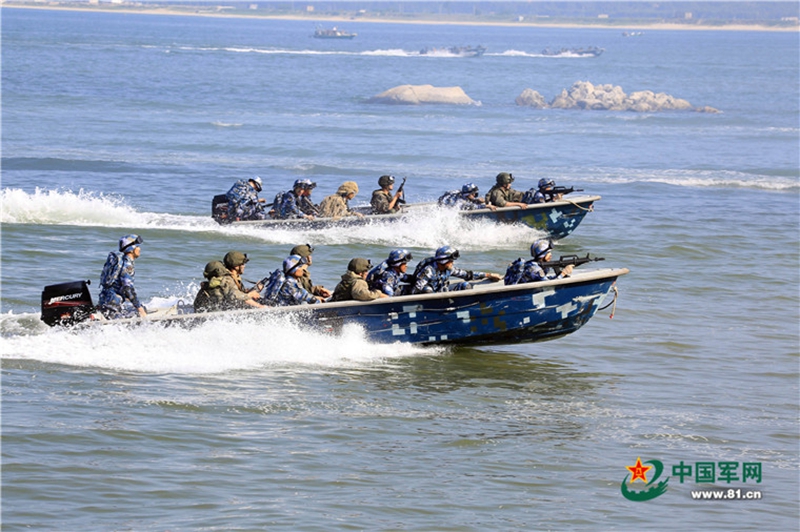 Gemeinsames Man?ver von chinesischer und russischer Marine in vollem Gang