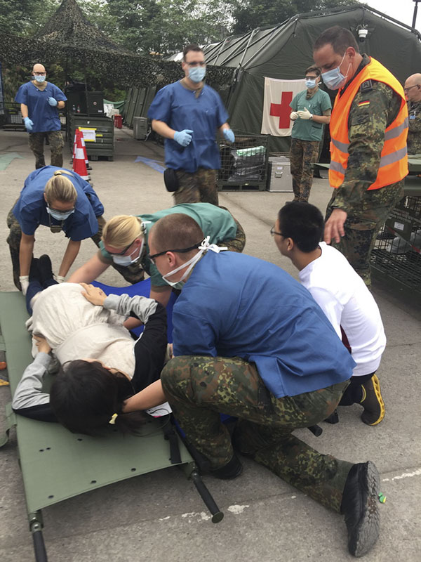 Hei?e Phase der chinesisch-deutschen übung ?Combined Aid“