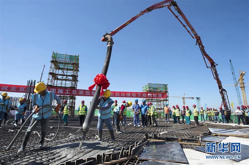 Der neue Beijinger Flughafen befindet sich im Bau