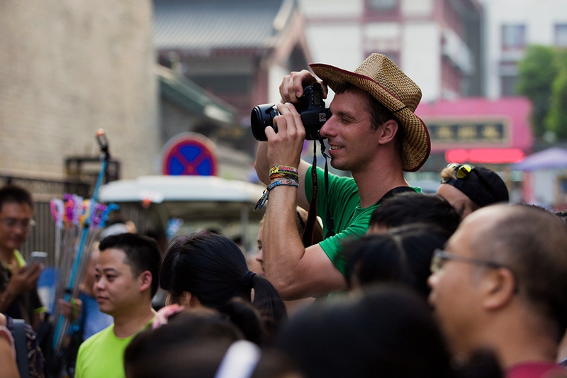 Ausl?ndische Touristen besuchen gerne Xi′an