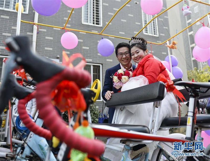 Hochzeit auf dem Fahrrad 