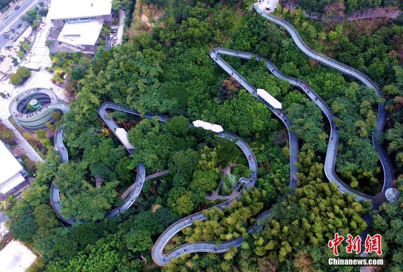 Der sch?nste Steg Fuzhous aus der Vogelperspektive