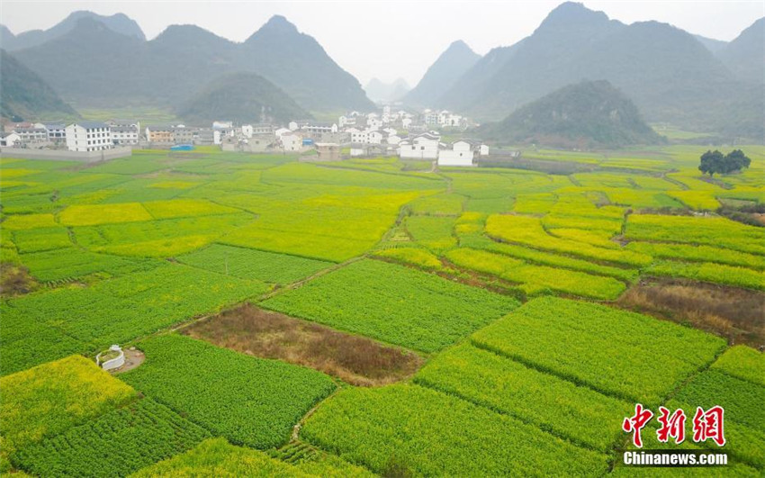 Luftbilder: Das historische Dorf Yunshantun in Guizhou