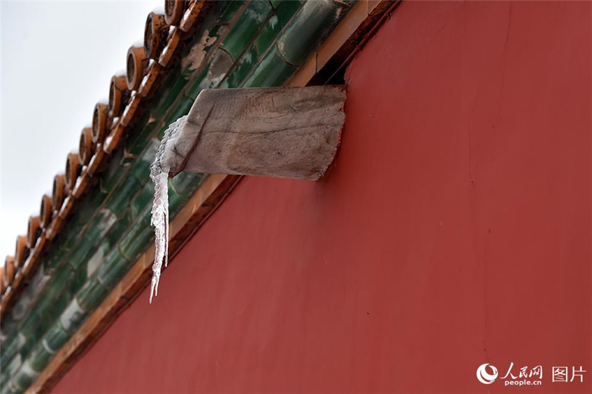 Schneelandschaft in der Verbotenen Stadt