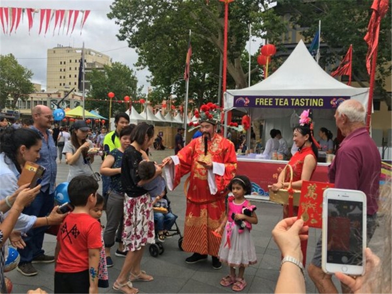 Traditioneller Kultur-Jahrmarkt zum Frühlingsfest aus Shaanxi findet in St?dten von Australien statt