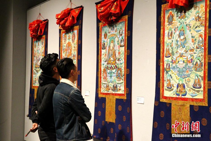 Ausstellung in Xining pr?sentiert 88 wundersch?ne Thangka-Gem?lde