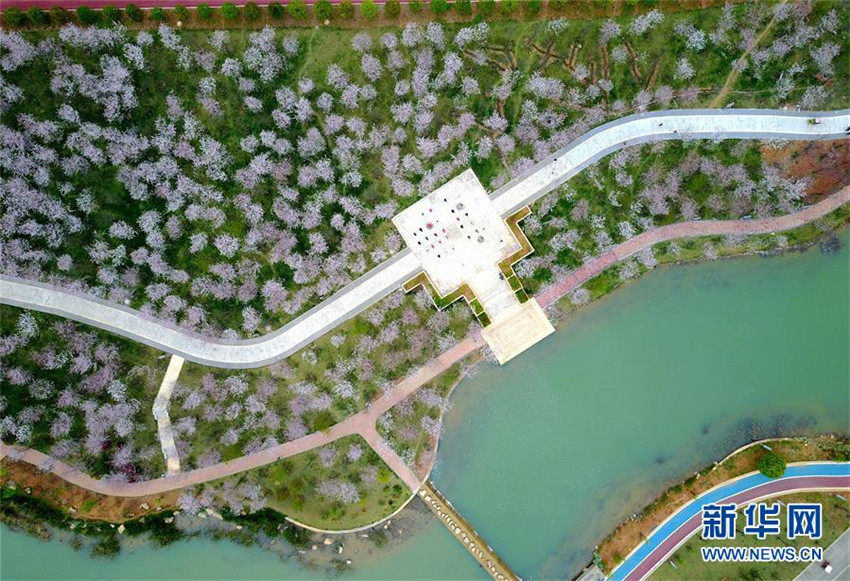 Luftbilder: Frühlingslandschaft in südwestchinesischer Provinz Guizhou