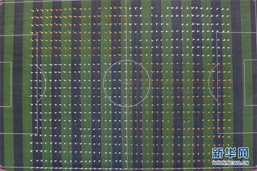 1000 Schüler üben Tai-Chi