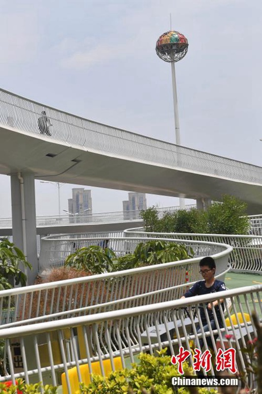 Chinas erster Luftradweg in Xiamen 