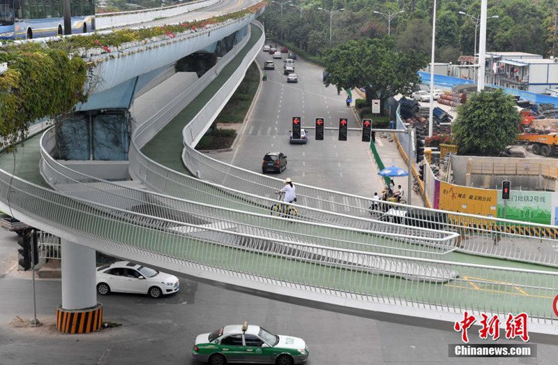 Chinas erster Luftradweg in Xiamen 