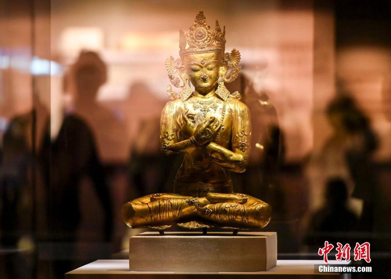 Restaurierte Kulturgegenst?nde in Xinjiang ausgestellt 