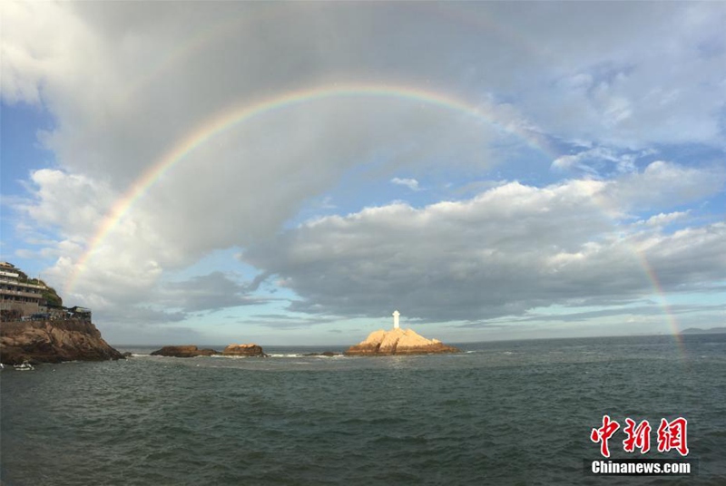 Doppelregenbogen in Zhoushan