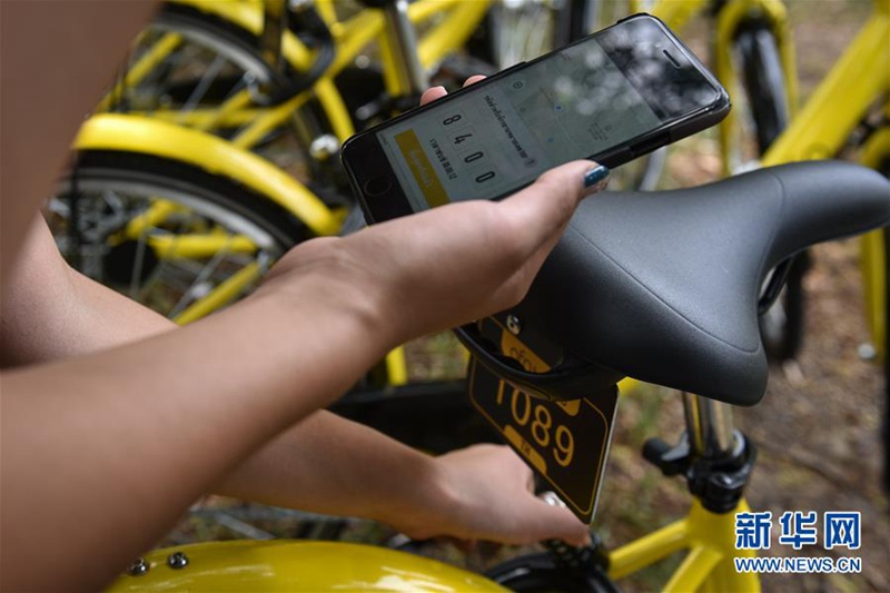 Chinas Leihfahrrad in Thailand