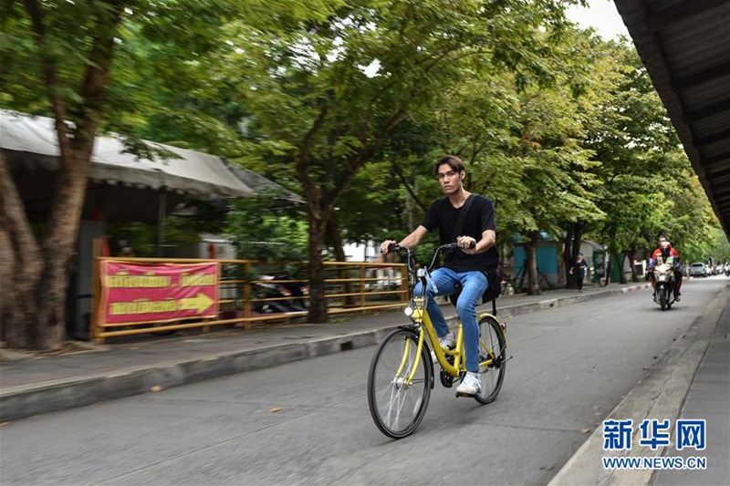 Chinas Leihfahrrad in Thailand