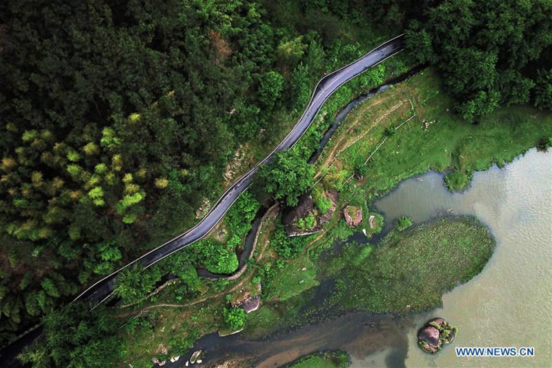 Eine Steigerung des l?ndlichen Lebens in Chinas Provinz Zhejiang