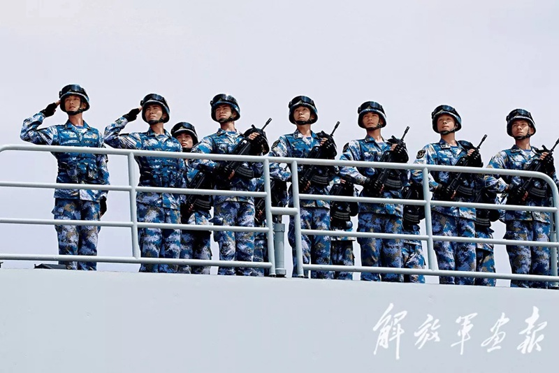 Die Seeparade zeigt das neue Aussehen der chinesischen Volksbefreiungsarmee