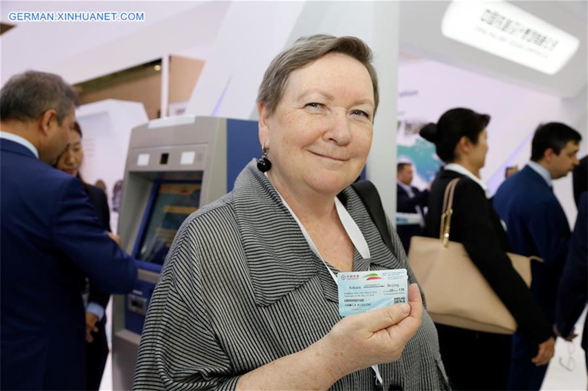 Ausstellung zu chinesischen Hochgeschwindigkeitszügen in Ankara abgehalten