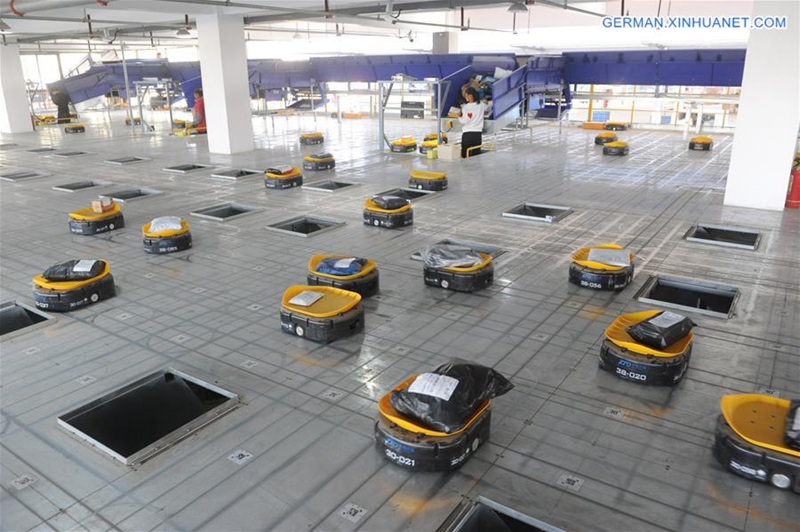 Roboter tragen zum Expressdienst am 11. November bei